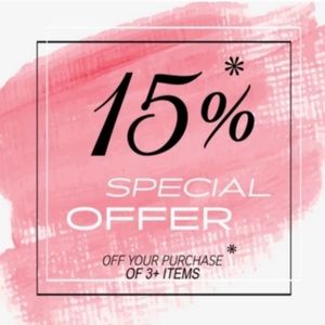 Discounts of 15% on bundles of 3 or more!